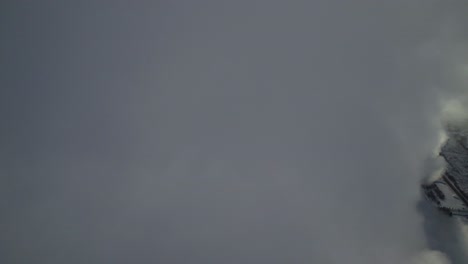 winter cloudscape from above