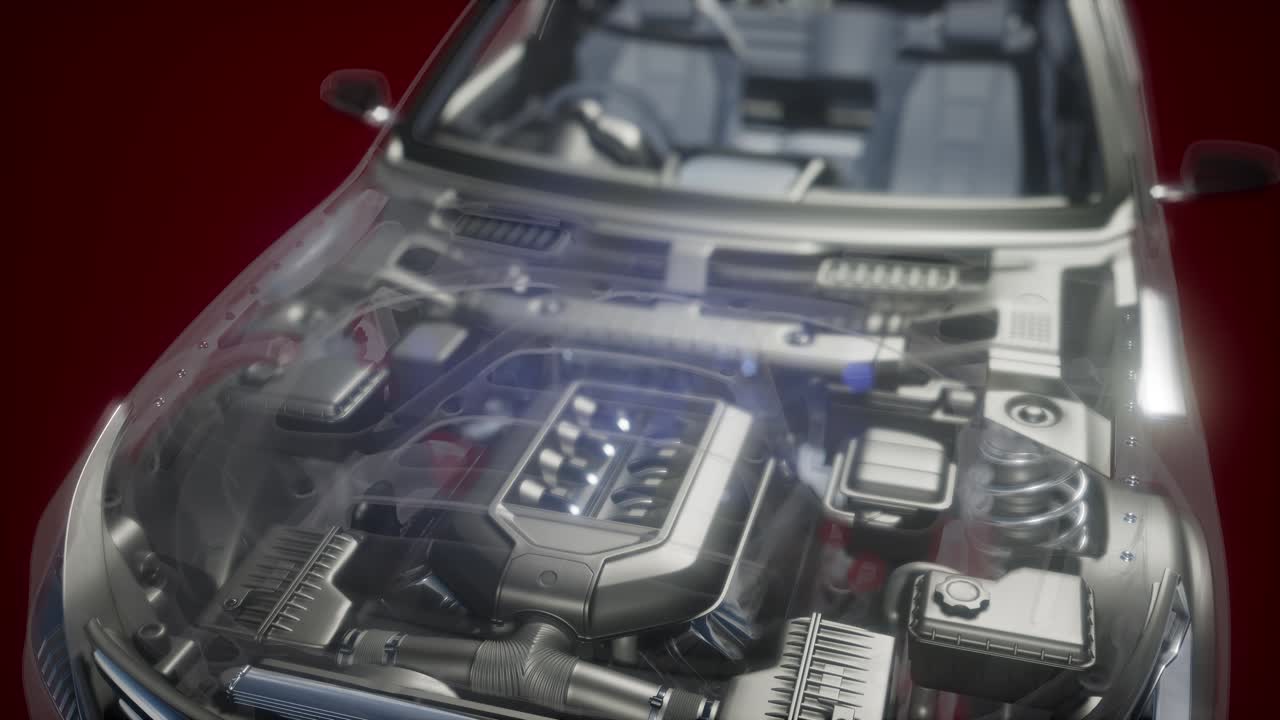 자동차에서 볼 수 있는 엔진과 다른 부분