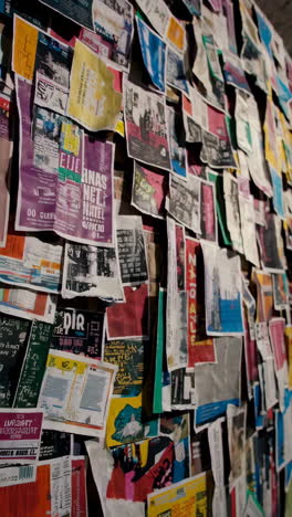 wall of posters