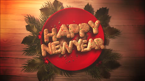 Feliz-Año-Nuevo-Texto-Con-Dulces-Y-Pastel-De-Navidad-2