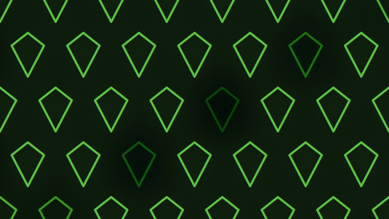 Rombo geometrico verde brillante