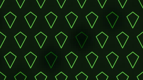 diamante geométrico verde brillante