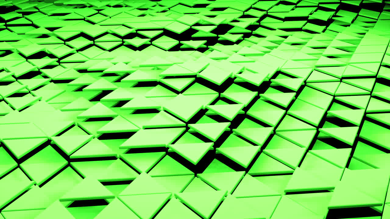 Abstract Green Triangle Pattern Background