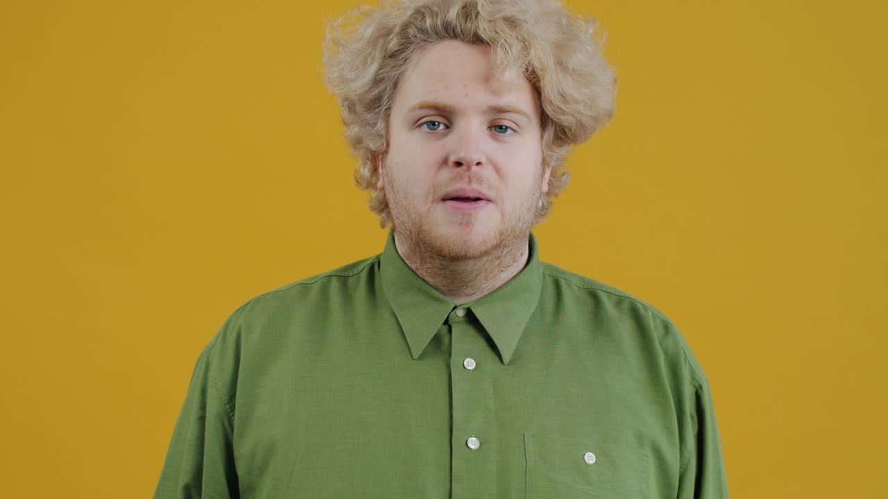 Man with various expressions