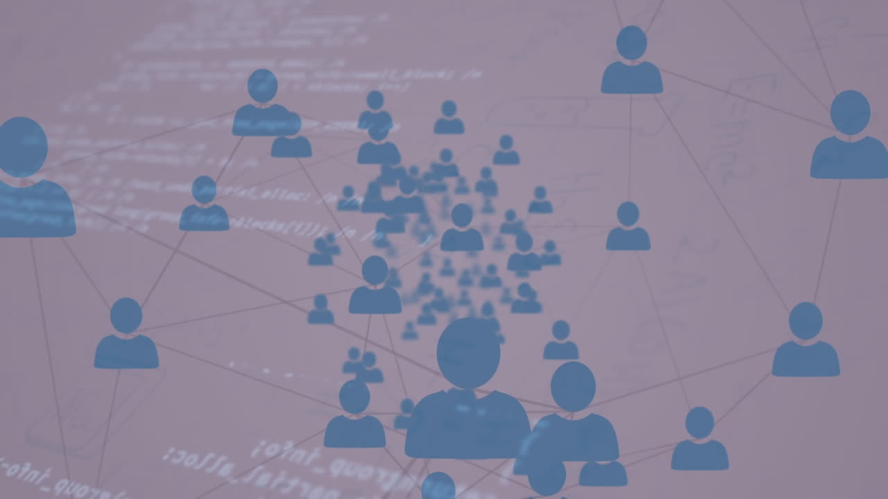 데이터 프로세싱과 연결 네트워크의 애니메이션