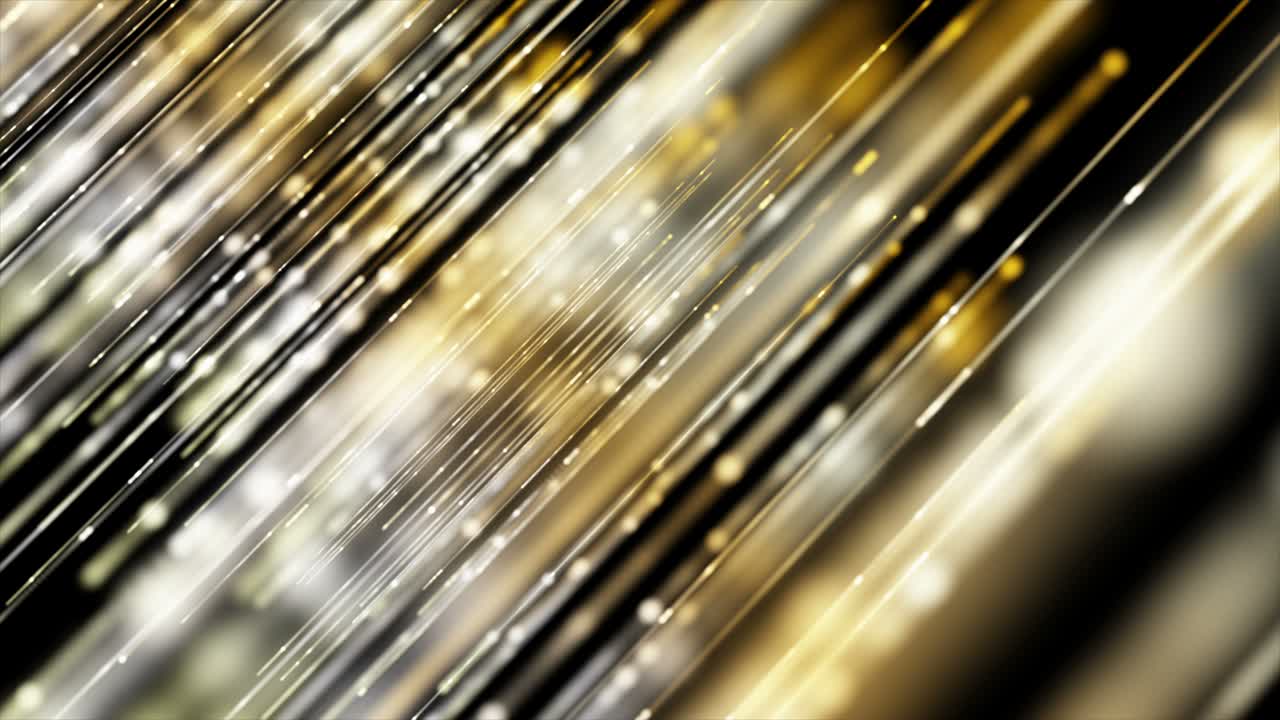 Animazione futuristica con oggetti a strisce luminose al rallentatore, loop 4096x2304 4K