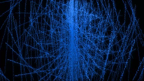 patrón de forma de punto de color azul animación gráficos de movimiento