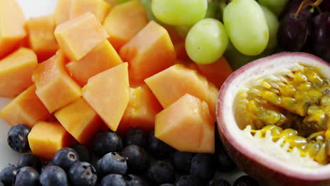 close-up of various fruits