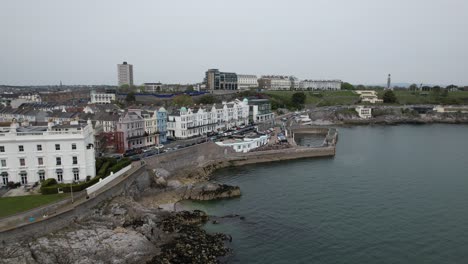 Grand-parade-Plymouth-city-in-Devon-UK-drone-aerial-view