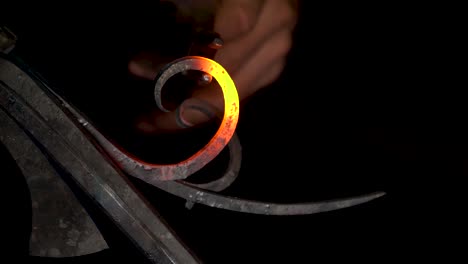 blacksmith metal forging in 4k