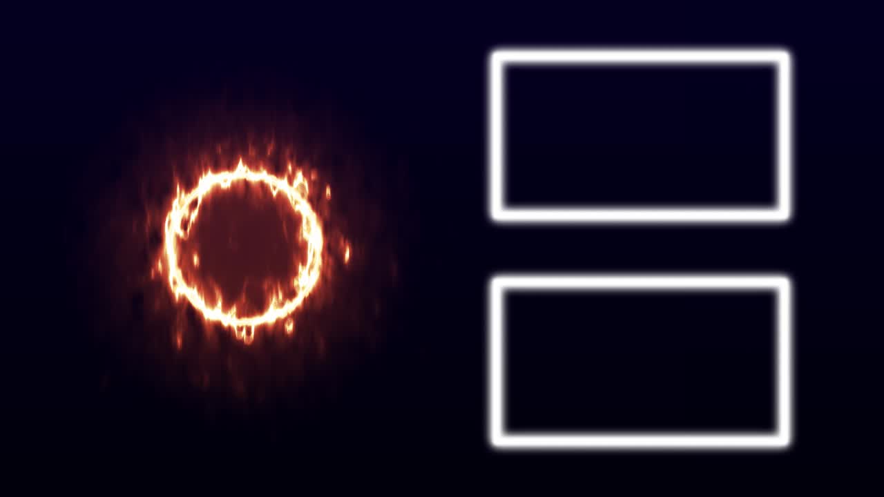 컬러 플레임 엔드 카드 엔딩 스크린 모션 그래픽