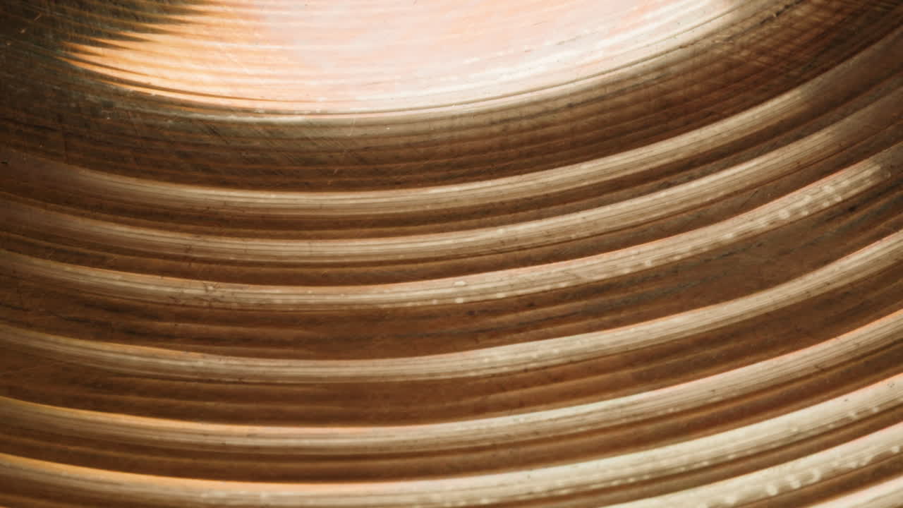 Copper or Bronze Circular Texture