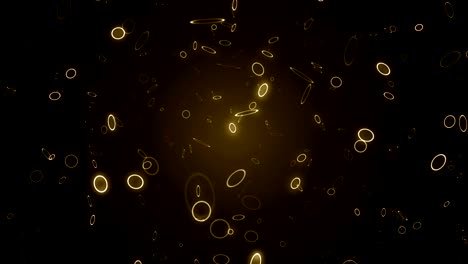 partículas de oro brillo bokeh premio polvo abstracto bucle de fondo