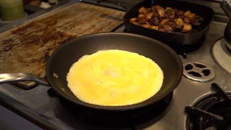 Eggs-are-cooked-over-a-stove