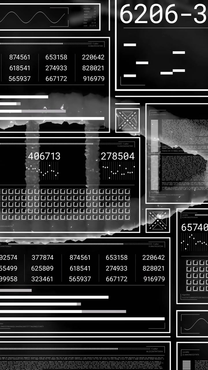 Animation af databehandling over roterende DNA-streng