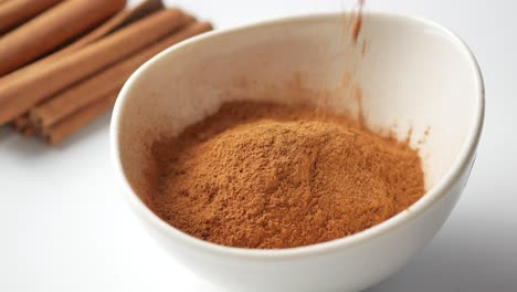 cinnamon powder in a bowl
