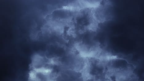 4k cumulonimbus clouds in the sky and thunderstorm