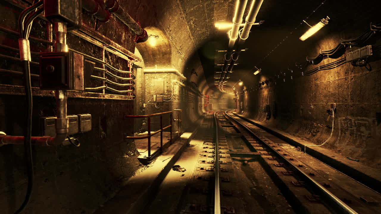 túnel profundo de metro en construcción