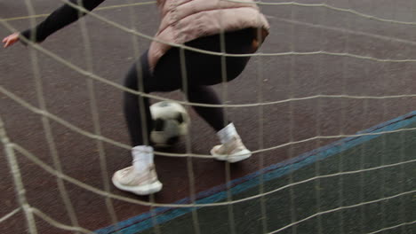 women playing soccer