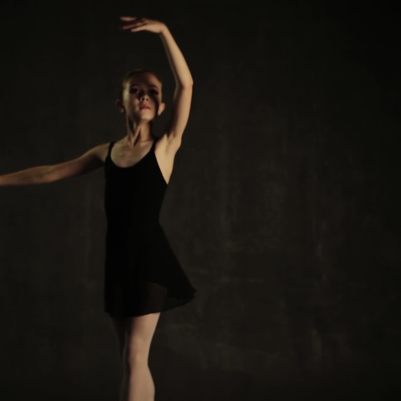 Ballerina In Ballet Studio