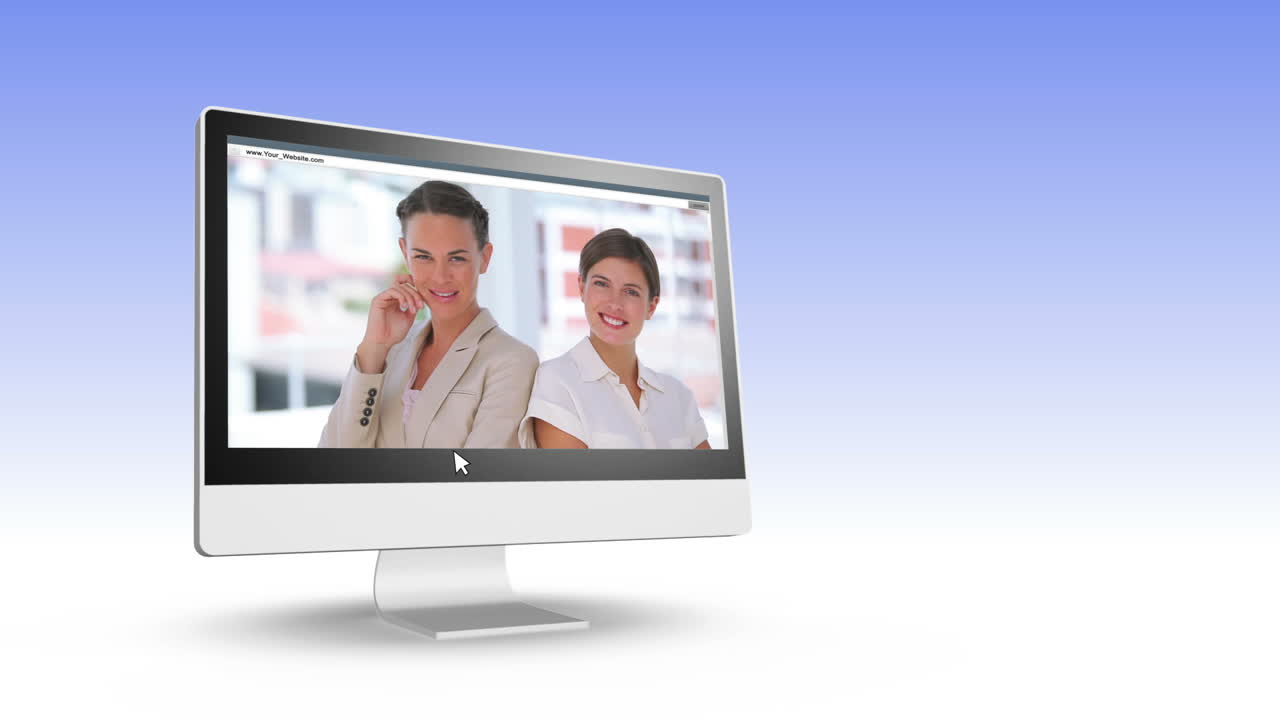 비즈니스 팀이 포즈를 취하는 비디오