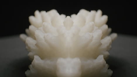 3d printed white mineral-like structure