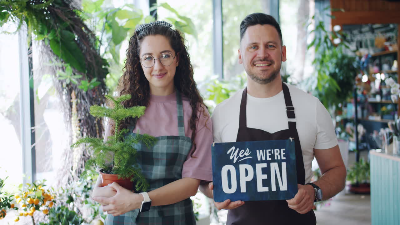 Friendly Staff at a Flower Shop