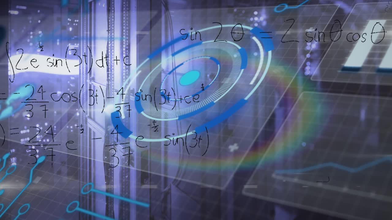 서버를 통해 처리 원과 수학 공식의 애니메이션