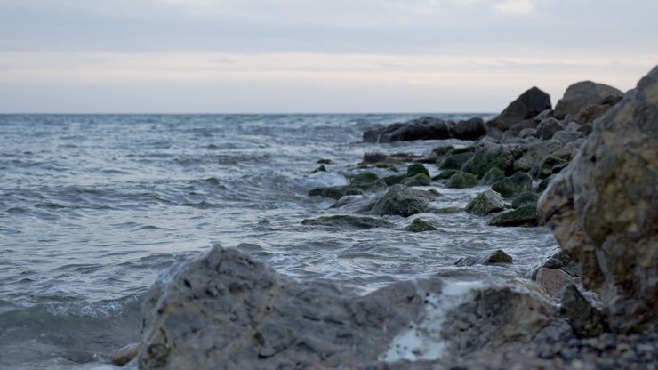La costa di Almería in Spagna al tramonto