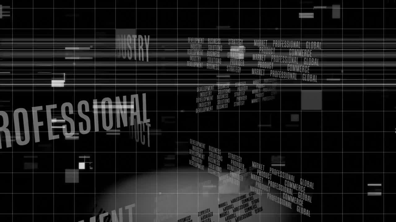 animación del procesamiento y registro de datos parpadeantes
