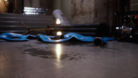 wet-floor-in-empty-metro