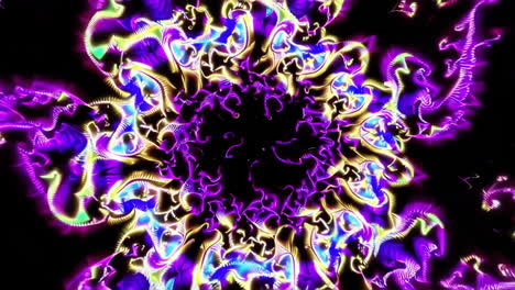 abstract neon fractal art