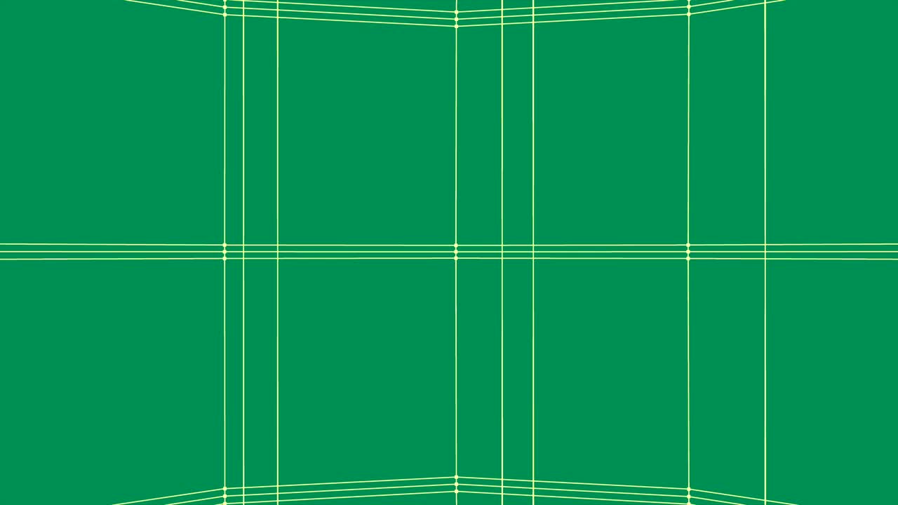 녹색 배경과 밝은 노란색 격자 패턴