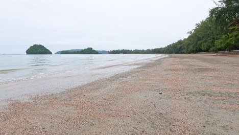 empty beach scene with islands