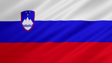 flag of slovenia waving background