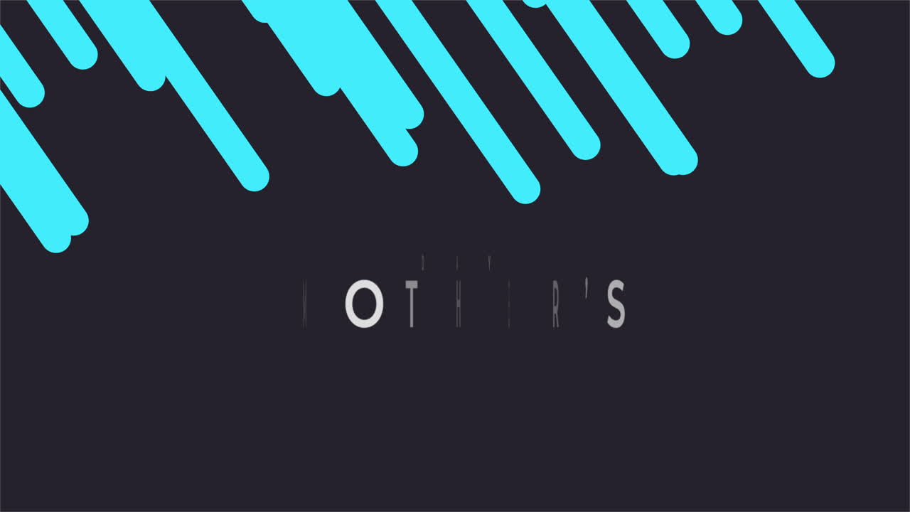 diseño elegante de día de la madre con rayas azules y blancas para un uso versátil