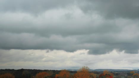 a time-lapse shot with moving clouds, starting with a horizon shot that focuses more and more on the clouds