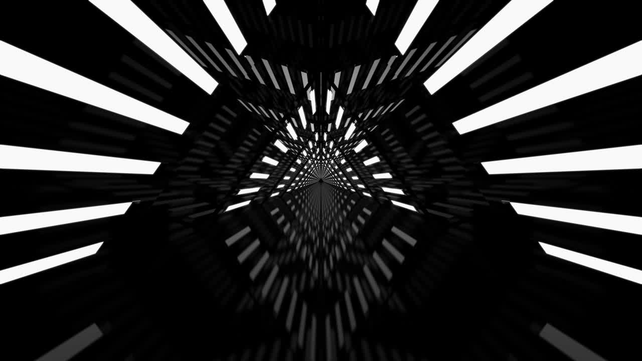 corredor de fondo abstracto con bucle metálico