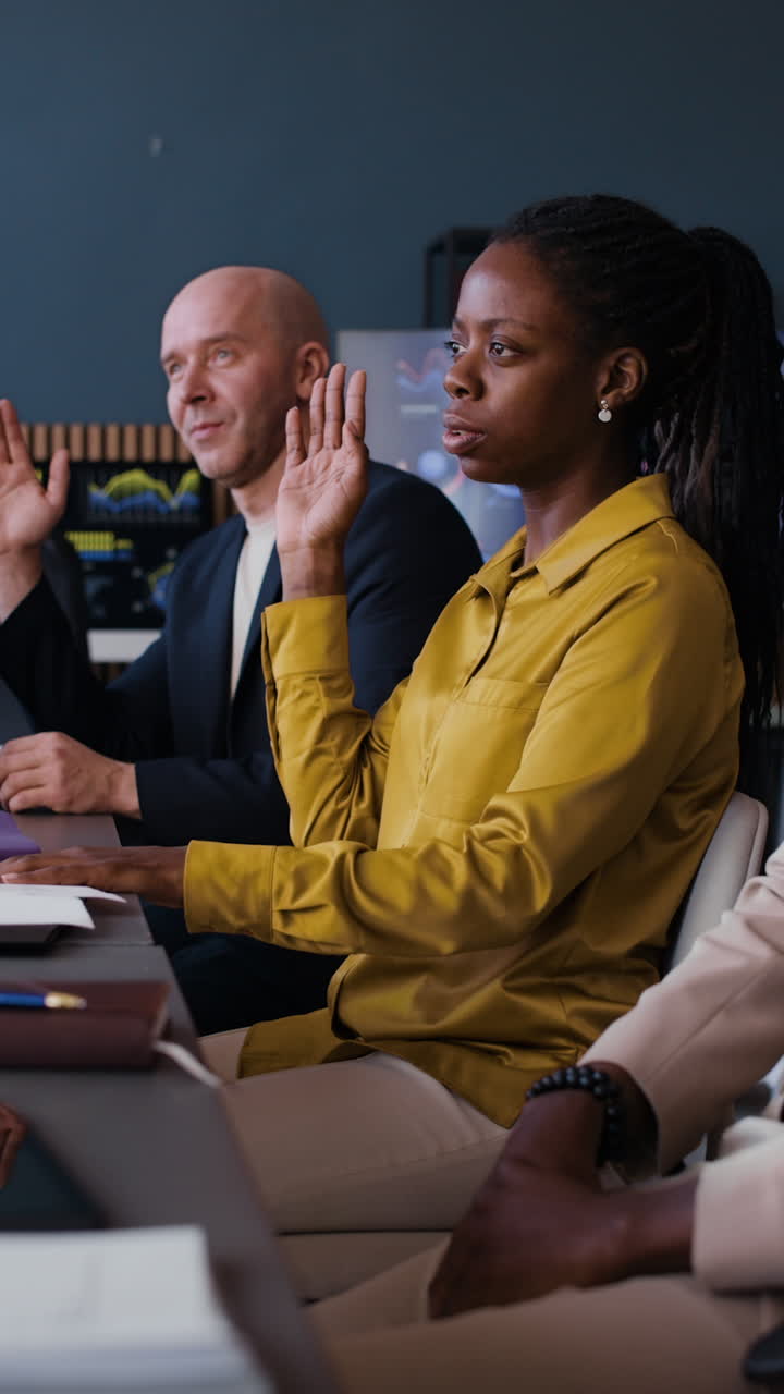 Business Meeting with Questions