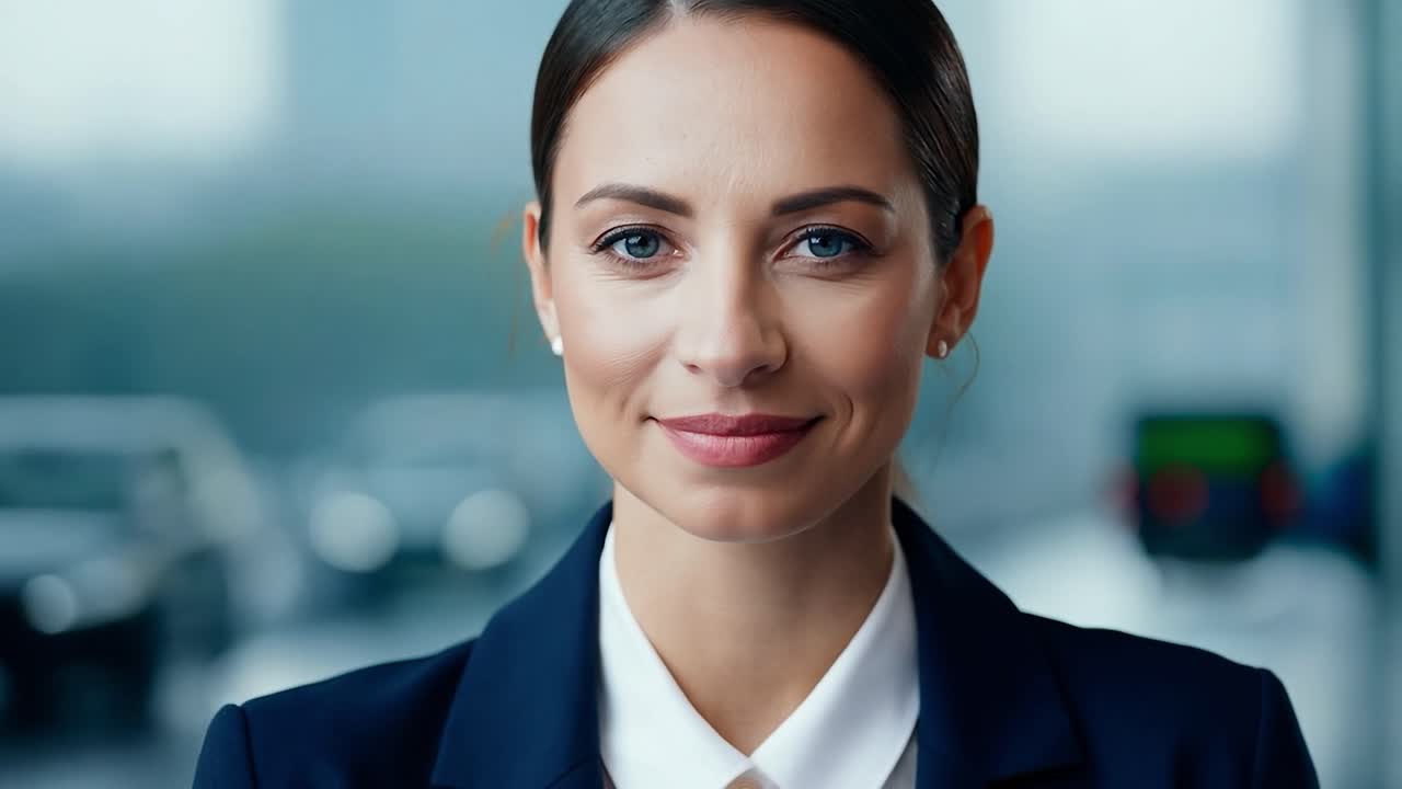 retrato de una mujer de negocios confiada