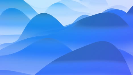 4k abstracto en bucle fondo fantástico con olas. gradiente azul líquido de pintura con brillo interno forma colinas o picos que cambian suavemente en el ciclo. hermosas transiciones de color.