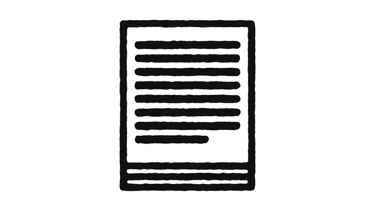 Article Icon Animation Footage & Alpha Channel