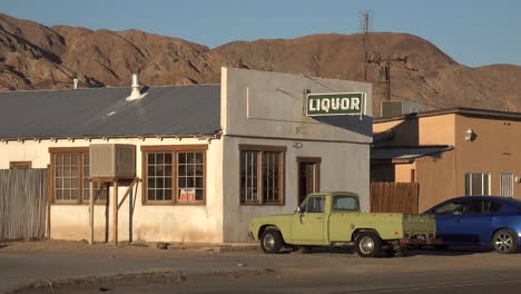 an old desert liquor store