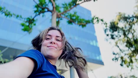 confident young woman: everyday outdoor lifestyle