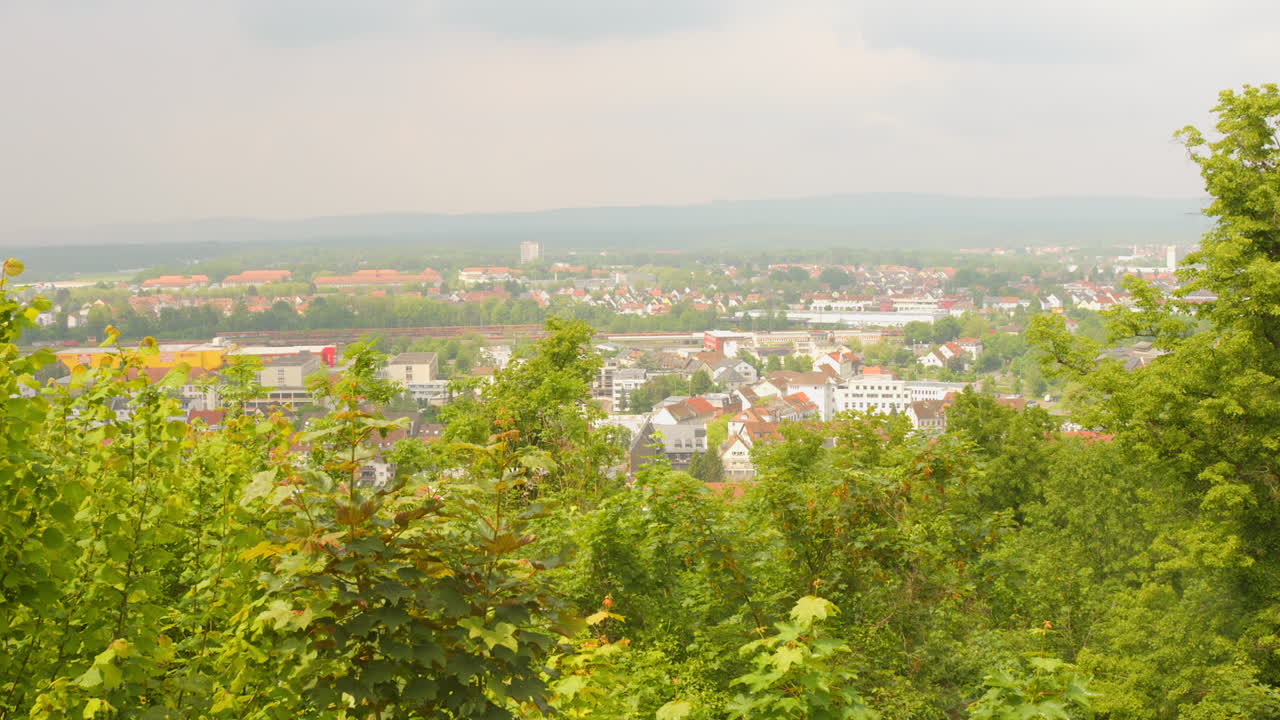 Panoramic View of a German Town