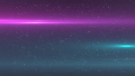 animación de puntos de luz y estrellas sobre fondo negro