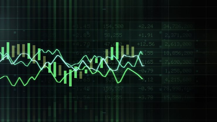 Gráfico de Dados, Loop Animado, Vista Frontal, Verde