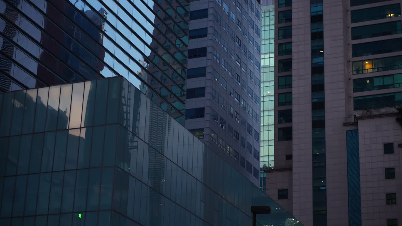 Skyscrapers And High-rise Buildings In Gangnam, Seoul, South Korea. - wide shot