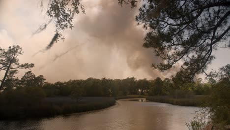 incendio de pantano de cinco millas en el condado de santa rosa desde mayo de 2020