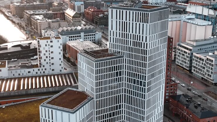 Images de drone de Malmö, Suède